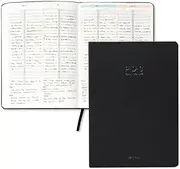 [ORODA] 2024 PDS (PLAN DO SEE) Diary, Weekly and Monthly Planner for Organization and Planning, 10 Minutes Time Block, Italian PU Hard Cover, 5.8” x 8.2”