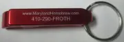 MARYLAND HOME BREW red Beer Opener, Keychain, Key ring Columbia, MARYLAND, NICE