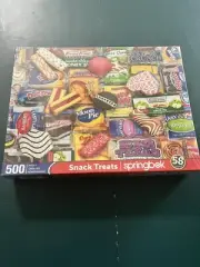 Springbok's 500 Piece Jigsaw Puzzle Snack Treats New Sealed