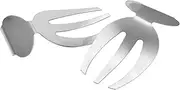 2 Pieces Salad Servers - Serving Claws Serving Claws Stylish Design | Stainless Steel Salad Claw Kitchen Tool Salad Set for Serving, Turning and Mixing Salad, Stainless Steel