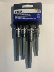 TEQ Pro TP88912 Socket Set 4 Piece Triple Square Bit Set 1/2 And 3/8 Drives Metr