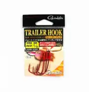Gamakatsu 67328 Trailer Hook for Spinner Bait Red Size 1/0 (2333)