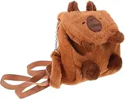 [LIFKOME] Versatile Plush Backpack Large Capacity School Bag Travel Sling Bag for Women Boys and Girls