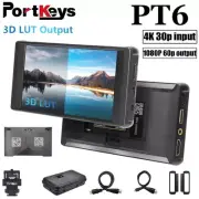 Portkeys PT6 5.2'' DSLR Camera Field Monitor 4K30p HDMI 3D LUT Touch Screen IPS