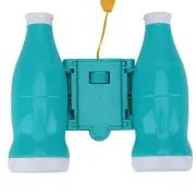(Blue)6 Times Mini Binoculars With Strap Children Educational Toys FF
