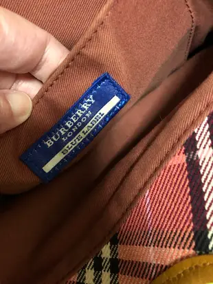 Burberry blue label 藍標 經典格紋手提包