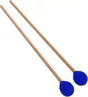 Kisangel Drum Mallets Felt Marimba Mallets for Boys and Girls Yarn Head Maple Handle Instrument Supply