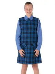 Navy/Gold Tartan Tunic