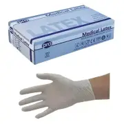 PRO Medium Powder Free Medical Latex Gloves (Pack Of 100)