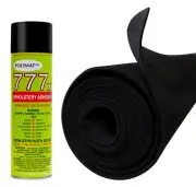 3ft x 4ft +1can 777 Glue BLACK Polymat S25 TOOL BOX DRAWER LINER CARPET