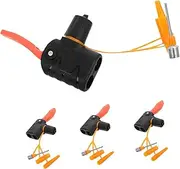 BESPORTBLE 4pcs Inflator Nozzle Bike Tire Inflator Bicycle Tire Inflator Gas Pump Air Pump Bike Valve Adapter Thickened Pump Nozzles Bicycle Air Nozzle Bike Pump Head Nozzle Pp Black