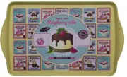 NEW Home Essentials Bakery Raspberry Cake Melamine Medium Tray 15" x 9"
