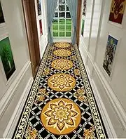 Extra Long Hallway Runner Rug Long Carpet Washable Kitchen Hall Stairs Narrow Runner Rug with Non Slip Backing Washable Do Not Fade Floor,0.6m x 1.5m