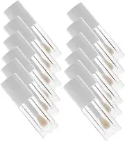 Healeved 12pcs Empty Lip Gloss Tubes with Wand Lip Gloss Containers for Women for DIY Cosmetics Portable and Lightweight for Travel Bulk Packaging