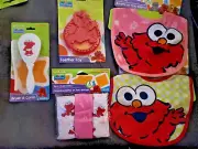 Elmo Sesame Street Sesame Beginning Baby Bath Kit Bundle