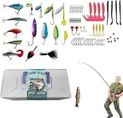 Fishing Tackle Advent Calendar | 24 Days Countdown Calendar with Fishing Lures | 2023 Christmas Countdown Calendar Fishing Toys | New Fishing Tackle Advent Calendar for Friend Father Gift
