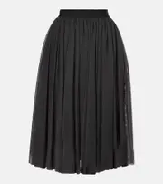 [Dolce & Gabbana] Dolce & Gabbana Gathered tulle midi skirt AU 14 grey
