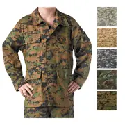 Kids Military Camouflage BDU Shirt Childrens Army Fatigues Coat Uniform Top