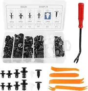 [ztowoto] 100PCS Universal Car Retainer Clips Kit, 6-9.8MM Car Trim Clips Nylon Fasteners with Removal Tool, Push Rivets Retainer Expansion Screws Suitable for Cars/Trucks/Door Trim Pane/Bumper/Fender