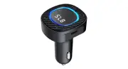 Bluetooth Transmitter Hands-Free Colorful Light USB Type C MP3 WAV