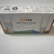 SETEK WiFi Range Extender Repeater Signal Booster, 300 MBPS White NEW