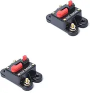FUNOMOCYA 2pcs 300 12-24v Dc 300amp Circuit Breaker Gfci Electric Breaker for Car Audio Marine Boat Bike Stereo Audio System Overload Protection