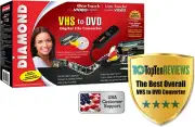 Diamond VC500 USB 2.0 VHS to DVD Converter – Video Capture Device for Windows