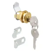 Prime-Line S 4648 Brass Plated Steel Counter Clockwise Mailbox Lock 4.75 H in.