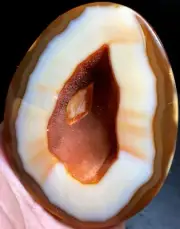 506g WOW! Agate Geode! NATURAL CARNELIAN CRYSTAL QUARTZ Geode Agate k791