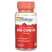 2 X Solaray, Bio COQ-10, Enhanced Absorption , 100 mg, 60 Softgels