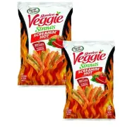 Sensible Portions Garden Veggie Straws SCREAMIN' HOT 4.25 oz, 2 Bags