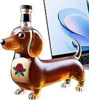 Whiskey Bottles - Dachshunds Decanter Decoration - Interesting Reusable Safe Liquor Flask for Men Boyfriend Husband Lovers Enthusiasts Collector