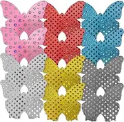 [HAIKING] Bra Pad, 6 Pairs Butterfly Shaped Breast Covers for Swimsuit, Bikini, Backless Dresses, Party Decoration (6 Colors) Blue