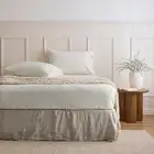 Vanilla Cotton Flannelette Fitted Sheet Single/KS/Double/Queen/King/SK