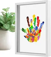 Reminder set, handprint, keepsake handshake frame, handshake set, transparent set, elegant wooden frame, transparent craft set for decoration of