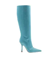 Leonie Hanne X Liu Jo Embellished Pointed Toe Boots 36,37,38,39 Blue