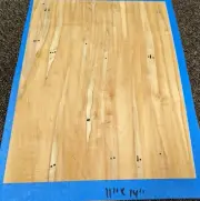 Maple Spalted Ambrosia wood veneer 11" x 14" raw no backed 1/42" thickness
