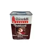 Ghirardelli Instant Chocolate Flavor Tin Drink Powder empty can vintage