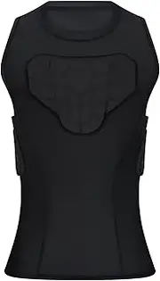 [Topeter] Youth Padded Compression Shirt, Chest Protector, Heart Guard Sternum Protection Shirt