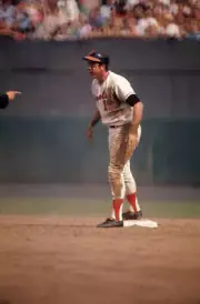World Series, Baltimore Orioles Davey Johnson at second base durin - Old Photo