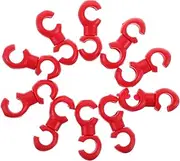 TOKIDNY 10pcs Cable Clips S-Hook Clasps for Brake and Gear Cables Bike Line Organizers for Mountain and Road Easy Installation and Secure Fixing