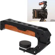 Camera Top Handle with Cold Shoe Mount, Video Stabilizing Rig Handle Grip with 1/4 3/8in Thread Hole, Universal Camera Cage Top Hand Grip for DSLR