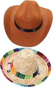 Alasum 2Pcs Hats Hats for Dogs Cats Stylish Sun Protection for Parties Photos Comfortable Breeds