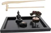 KOMBIUDA Tranquil Zen Garden Buddha Statue Desk Decor Zen Accessories Spiritual Artware Home Adornment