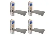 4x White Magic Home Bathroom Non-Slip Floor Shower Quick Dry Mat Rug Platinum