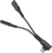 TEHAUX USB C to Headphone Adapter Type Adapter with Fast Charging Aux to USB Adapter for Laptop Computer and Mobile Devices Sleek Gunmetal Design