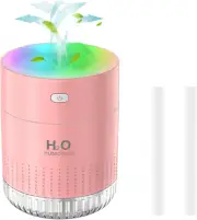 Portable Small Humidifiers for Bedroom Baby, Rechargeable Mini Cool Mist Plant H
