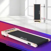 36cm Belt Everfit Electric Treadmill Walking Pad Under Desk Home Gym Fitness Pink
