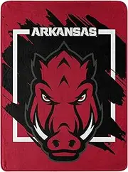 NORTHWEST ENTERPRISES NCAA 46x60 Dimensional Design Micro Raschel Throw Blanket (Arkansas Razorbacks)