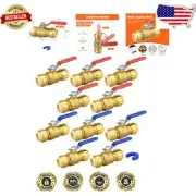 Premium 3/4" Push-Fit No Lead Brass Ball Valve Kit – Easy-to-Install System